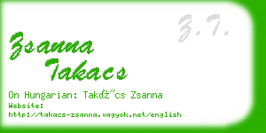 zsanna takacs business card